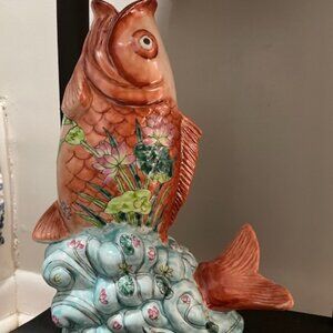 Antique Koi Fish Statue